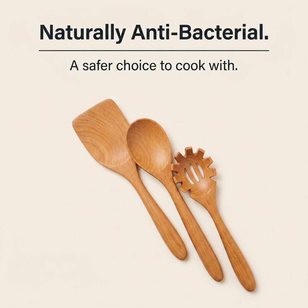 Teak Utensil Set